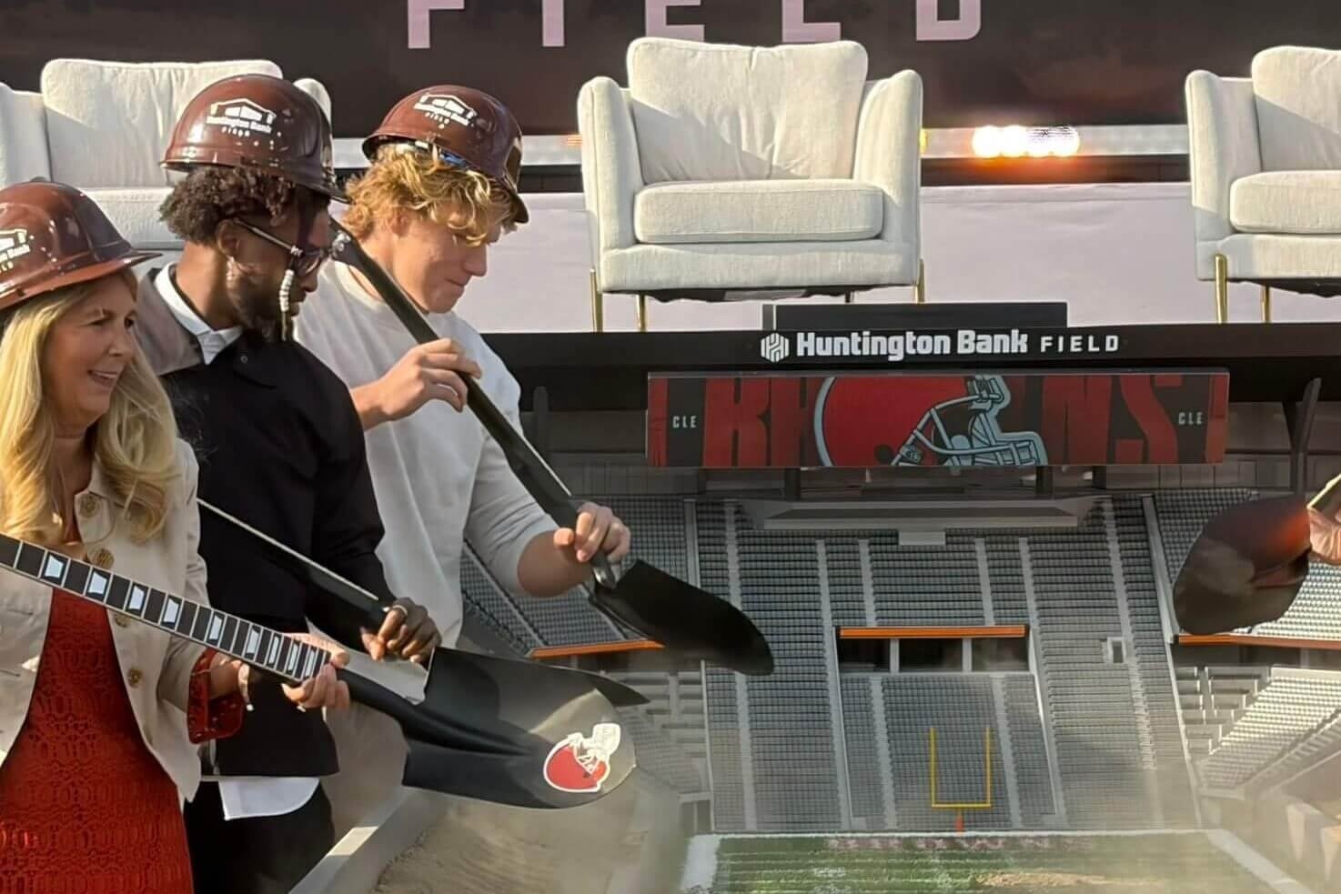 Browns push to host Super Bowl at new stadium groundbreaking